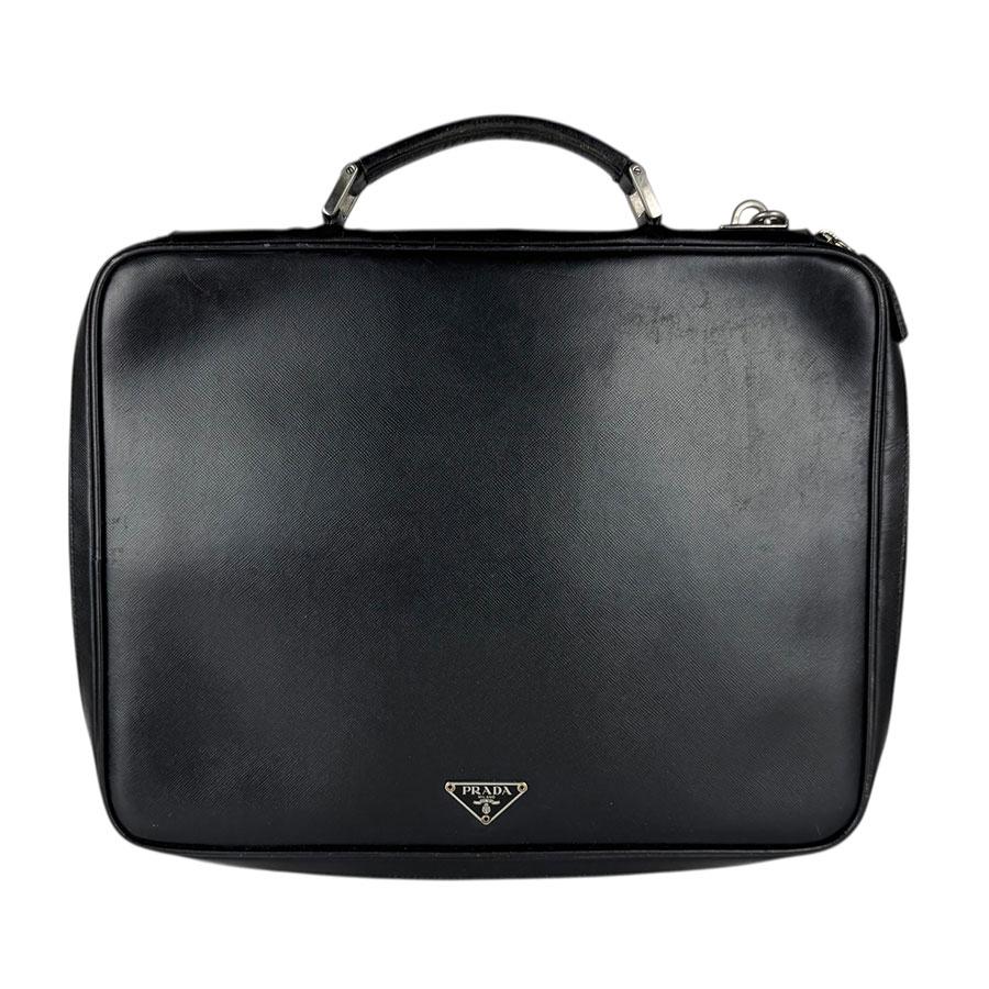 PRADA ビジネスバッグ 黒 PRADA（プラダ） ハンドバッグ ビジネスバッグ レザー ブラック