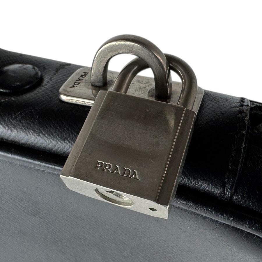 ✨PRADA✨ビジネスバッグ レザー ブラック Prada サフィアーノレザー ビジネスバッグ | ブラック | FARFETCH JP
