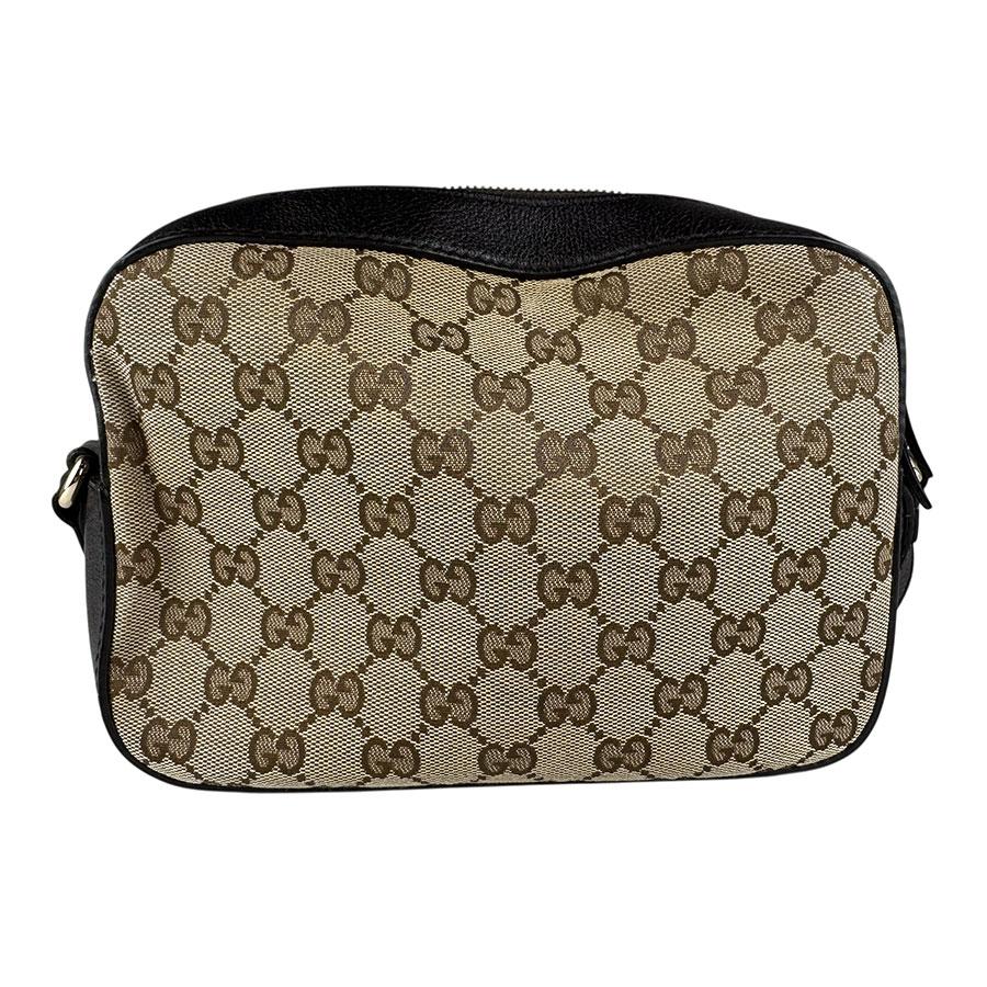 GUCCI（グッチ） ショルダーバッグ Bee GGキャンバス/レザー ブラウン