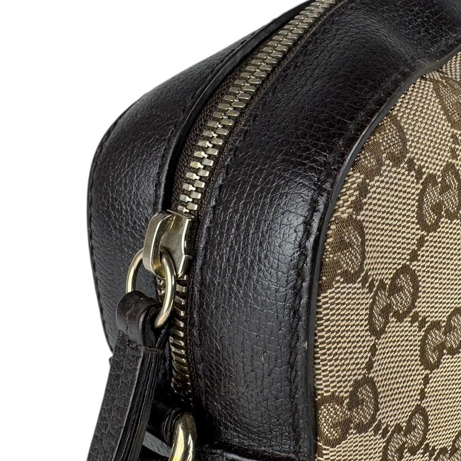 GUCCI（グッチ） ショルダーバッグ Bee GGキャンバス/レザー ブラウン