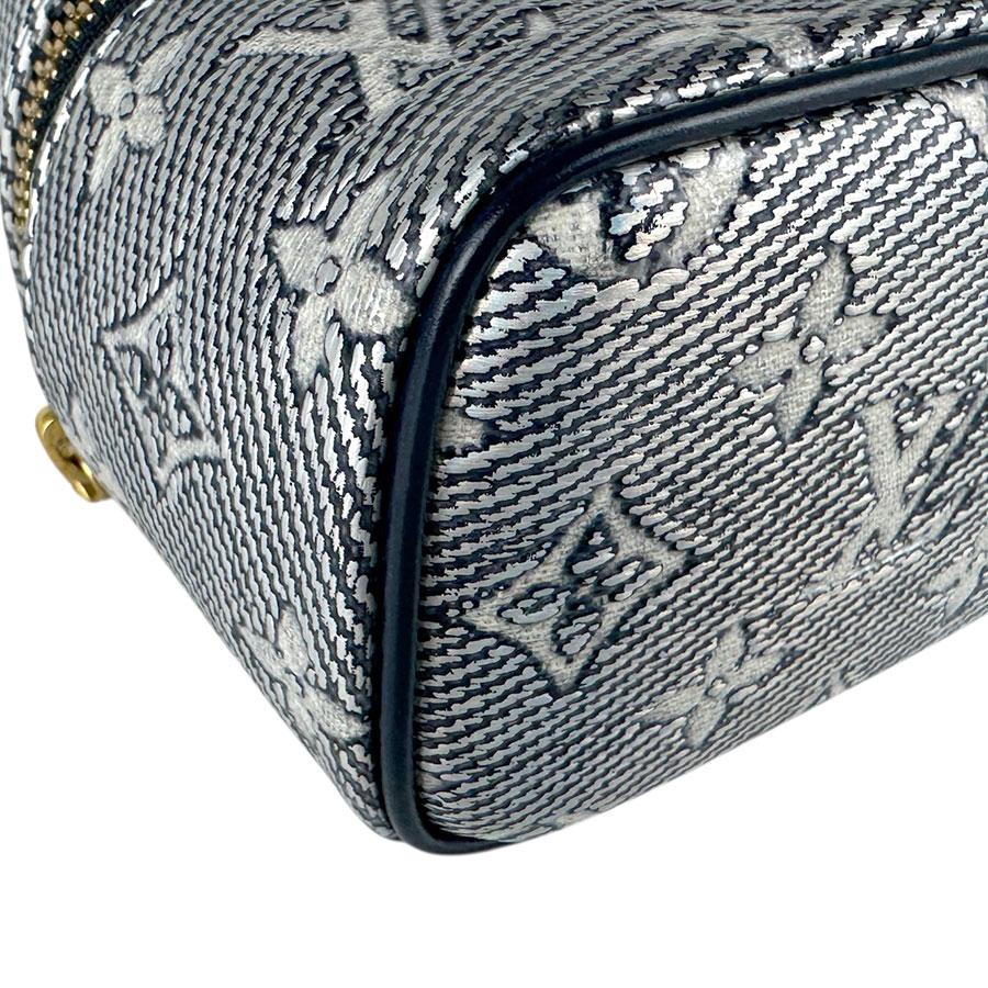 ルイ ヴィトン LOUIS VUITTON ショルダーバッグ モノグラム ラミネーテッドジャカード マイクロ ヴァニティ PVCコーティングキャンバス ネイビー レディース M82467 送料無料【中古】 z9063 LOUIS VUITTON（ルイ・ヴィトン） ルイ ヴィトン ショルダーバッグ