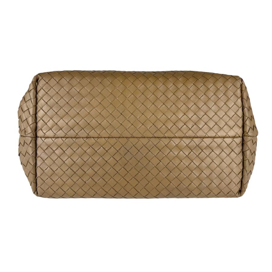 ボッテガヴェネタ BOTTEGAVENETA ハンドバッグ イントレチャート レザー ブラウン