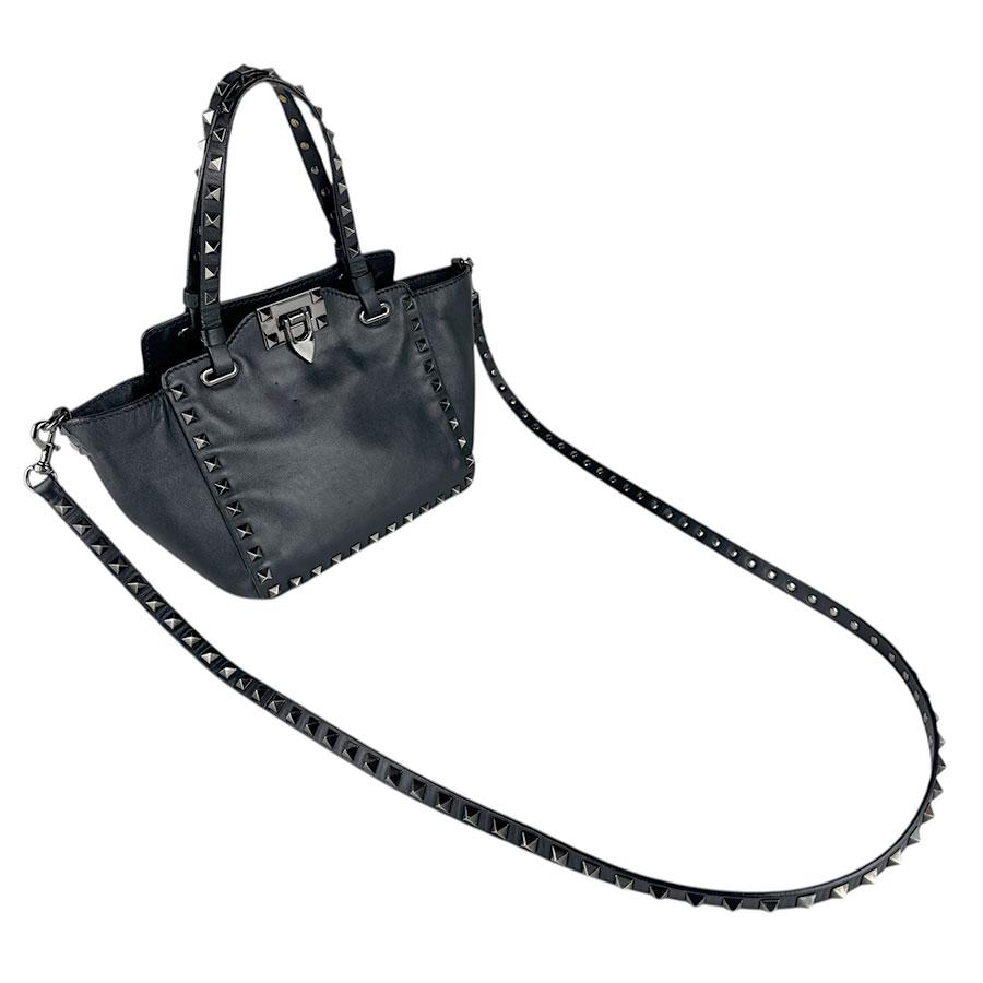 ヴァレンティノ ガラヴァーニ Valentino Garavani ハンドバッグ ショルダーバッグ ロックスタッズ レザー/メタル ブラック