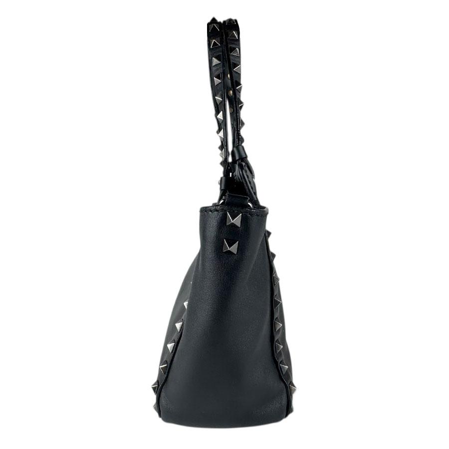 ヴァレンティノ ガラヴァーニ Valentino Garavani ハンドバッグ ショルダーバッグ ロックスタッズ レザー/メタル ブラック