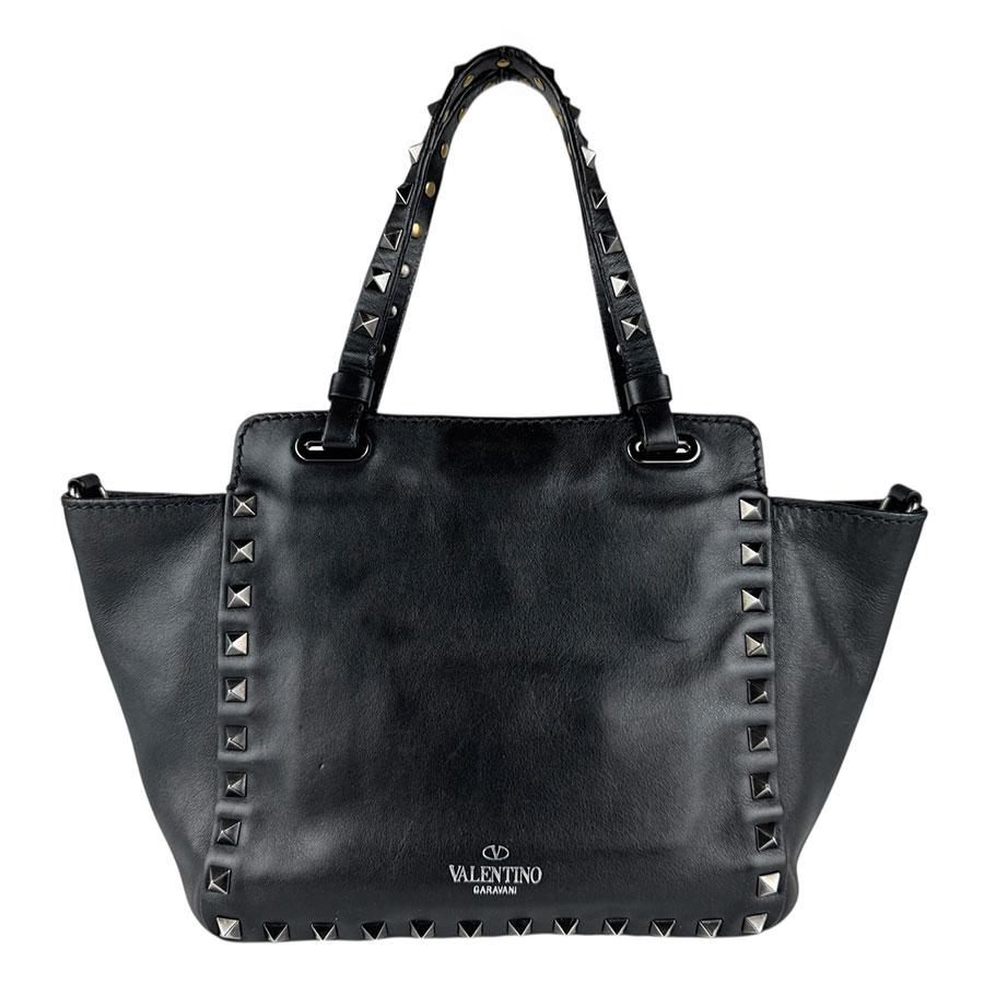 ヴァレンティノ ガラヴァーニ Valentino Garavani ハンドバッグ ショルダーバッグ ロックスタッズ レザー/メタル ブラック