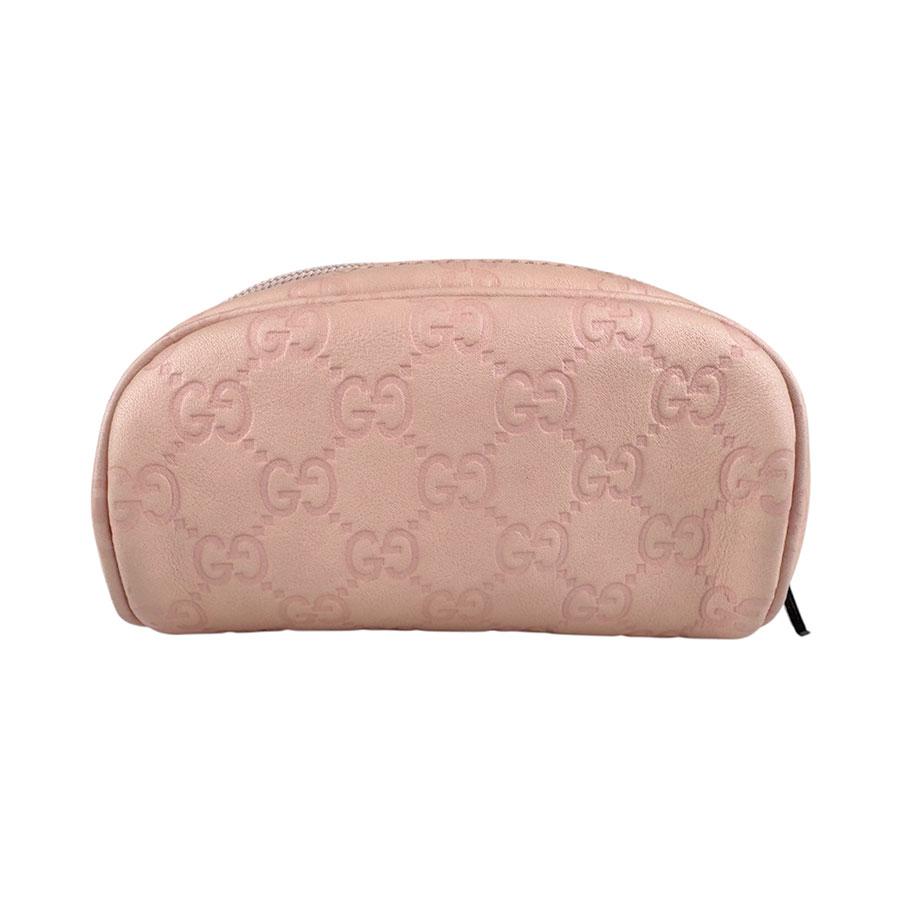 GUCCI（グッチ） ポーチ レザー ピンク : ブランドバリュー - 通販