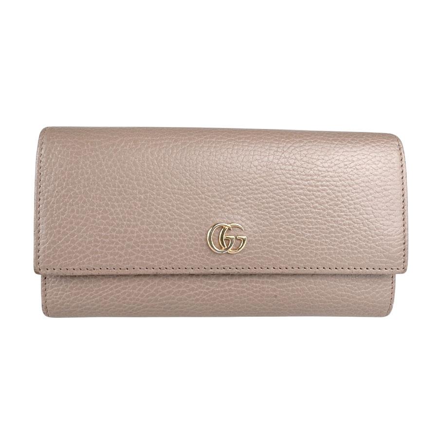 GUCCI 長財布　ベージュ GUCCI（グッチ） 長財布 レザー ベージュ : ブランドバリュー - 通販