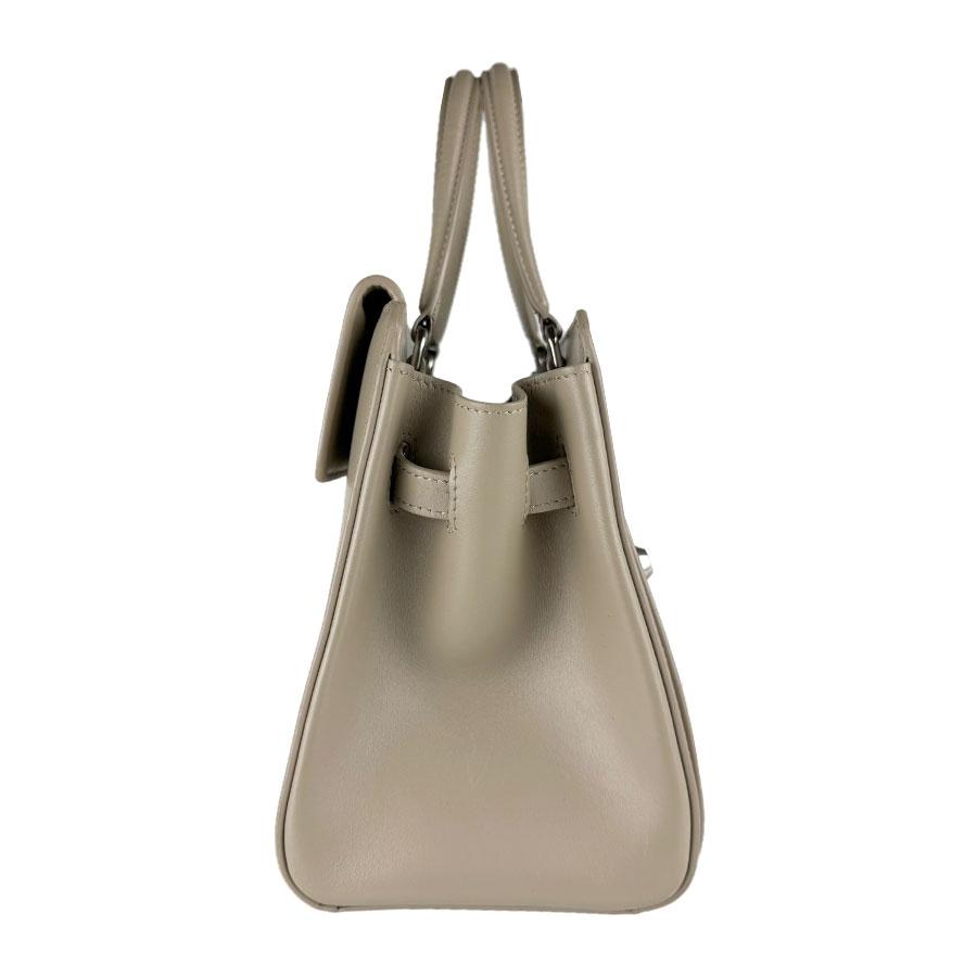 バレンシアガ BALENCIAGA ハンドバッグ ショルダーバッグ マネー スモール トートバッグ レザー グレージュ