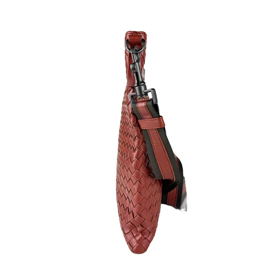 ボッテガヴェネタ イントレチャート ダークブラウン レザー ショルダーバッグ ボッテガヴェネタ BOTTEGAVENETA ショルダーバッグ イントレチャート
