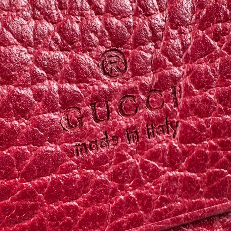 GUCCI（グッチ） 二つ折り長財布 GGマーモント レザー ダークレッド