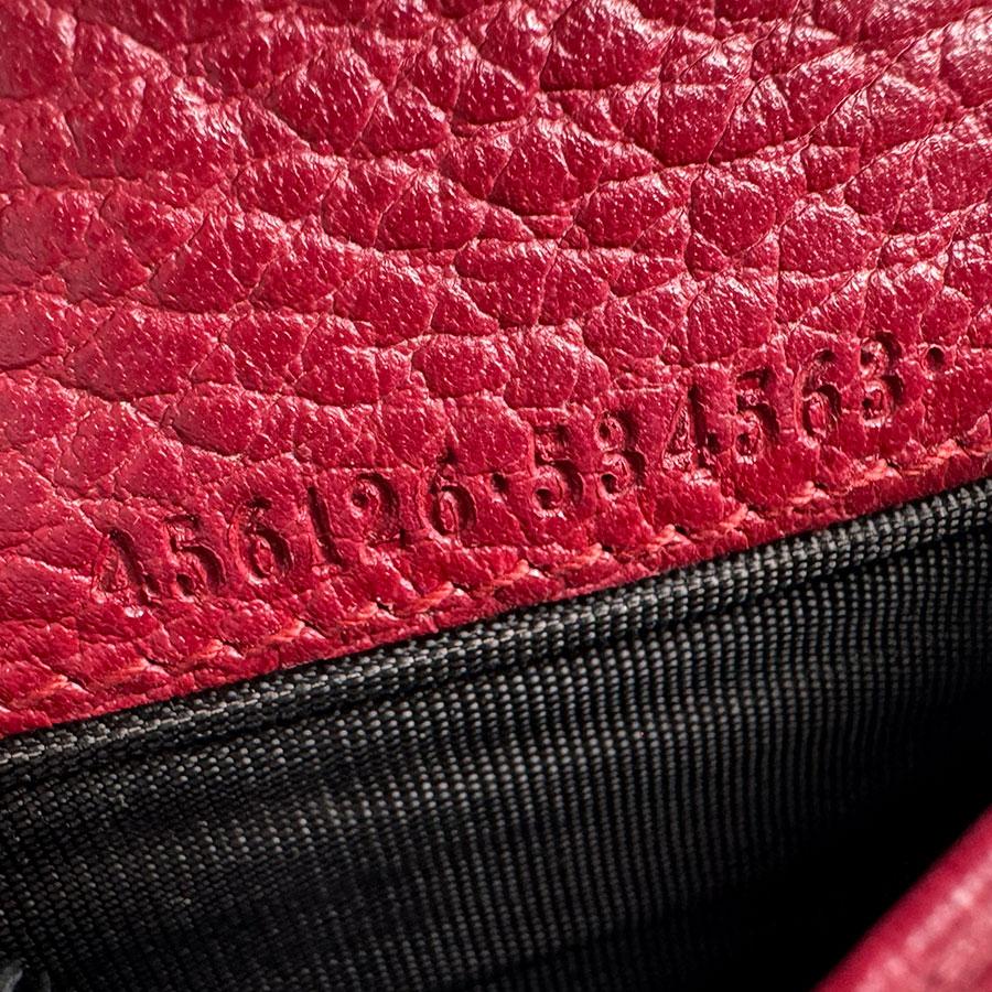 GUCCI（グッチ） 二つ折り長財布 GGマーモント レザー ダークレッド