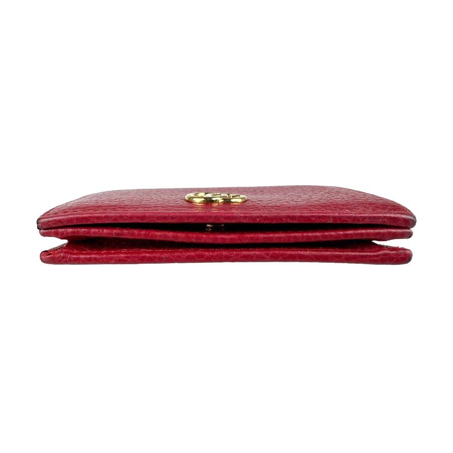 新品同様‼️ グッチ　GUCCI 財布　二つ折り　長財布　GGマンモート GUCCI（グッチ） 二つ折り長財布 GGマーモント レザー ダークレッド