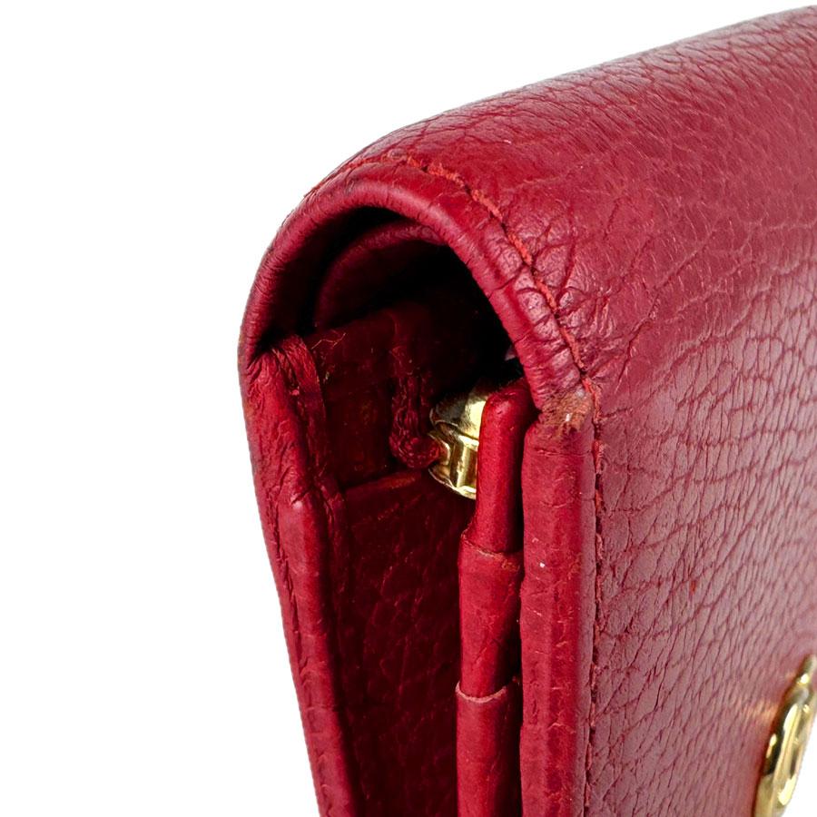 GUCCI（グッチ） 二つ折り長財布 GGマーモント レザー ダークレッド