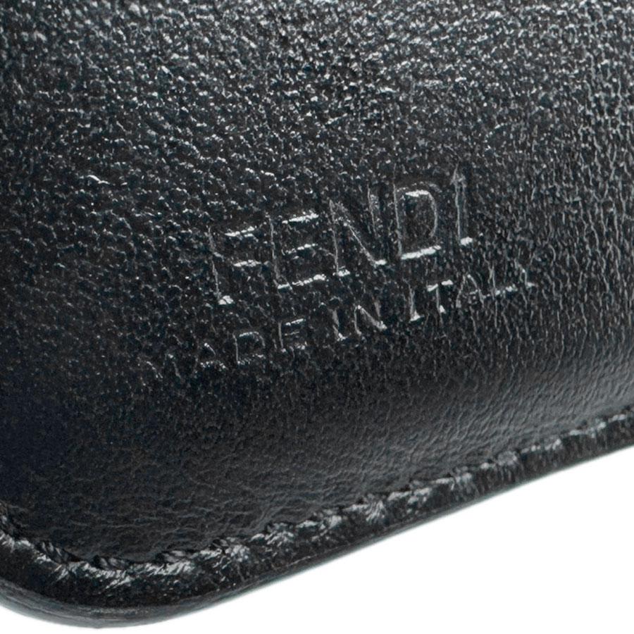 FENDI（フェンディ） 二つ折り財布 エフイズ レザー ブラック