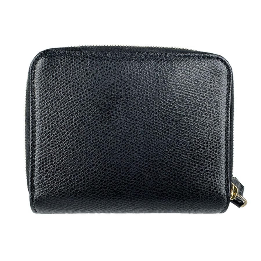 FENDI（フェンディ） 二つ折り財布 エフイズ レザー ブラック