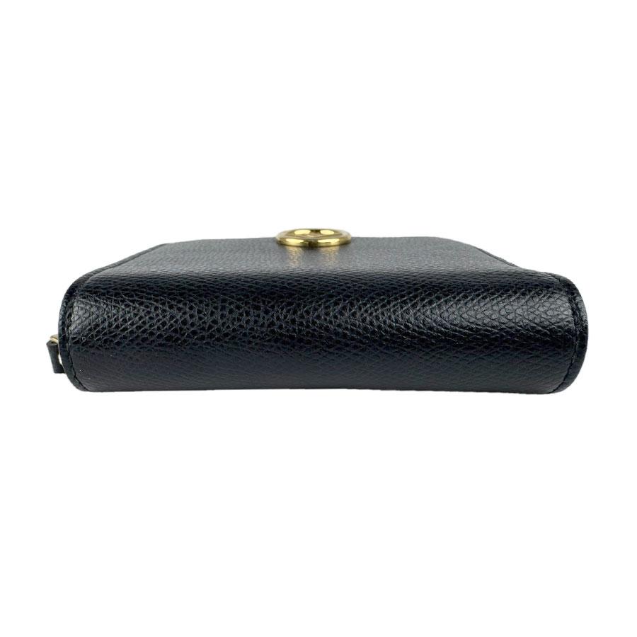FENDI フェンディ エフイズ 2つ折り財布 レザー ブラック×ゴールド FENDI（フェンディ） 二つ折り財布 エフイズ レザー ブラック