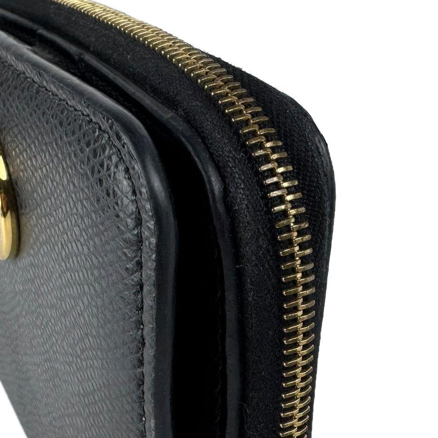 FENDI（フェンディ） 二つ折り財布 エフイズ レザー ブラック