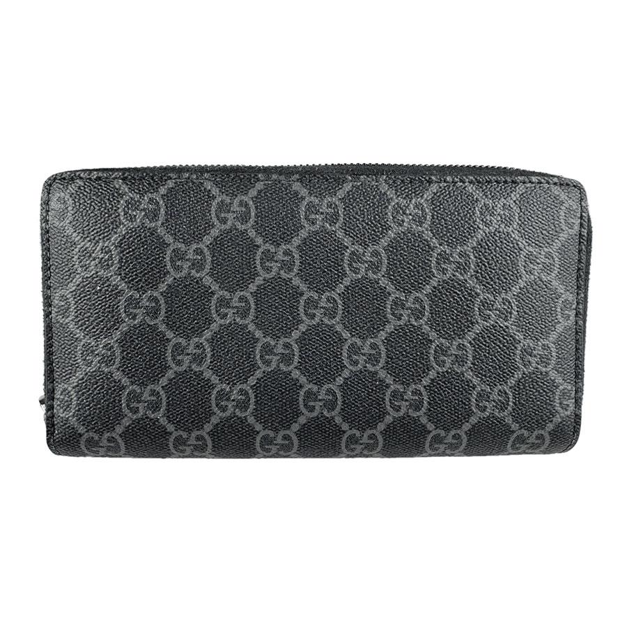 GUCCI（グッチ） ラウンドファスナー長財布 GGエンブレム PVC