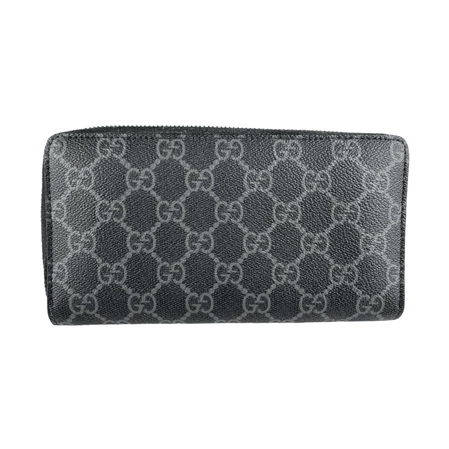 GUCCI（グッチ） ラウンドファスナー長財布 GGエンブレム PVC