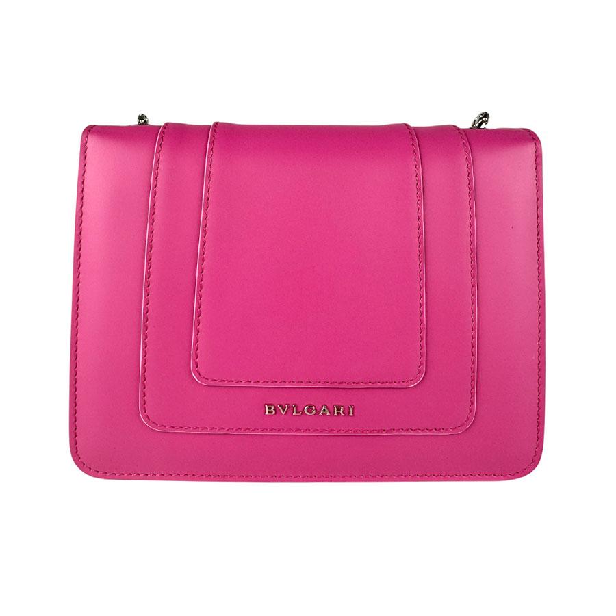 ブルガリ BVLGARI ショルダーバッグ セルペンティ フォーエバー レザー/メタル ピンク/ゴールド レディース 送料無料【中古】 z9186 BVLGARI（ブルガリ） ショルダーバッグ セルペンティ フォーエバー