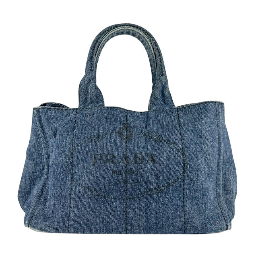 PRADA プラダ カナパ トートバッグ ハンドバッグ デニム インディゴ PRADA（プラダ） ハンドバッグ カナパ デニム インディゴブルー