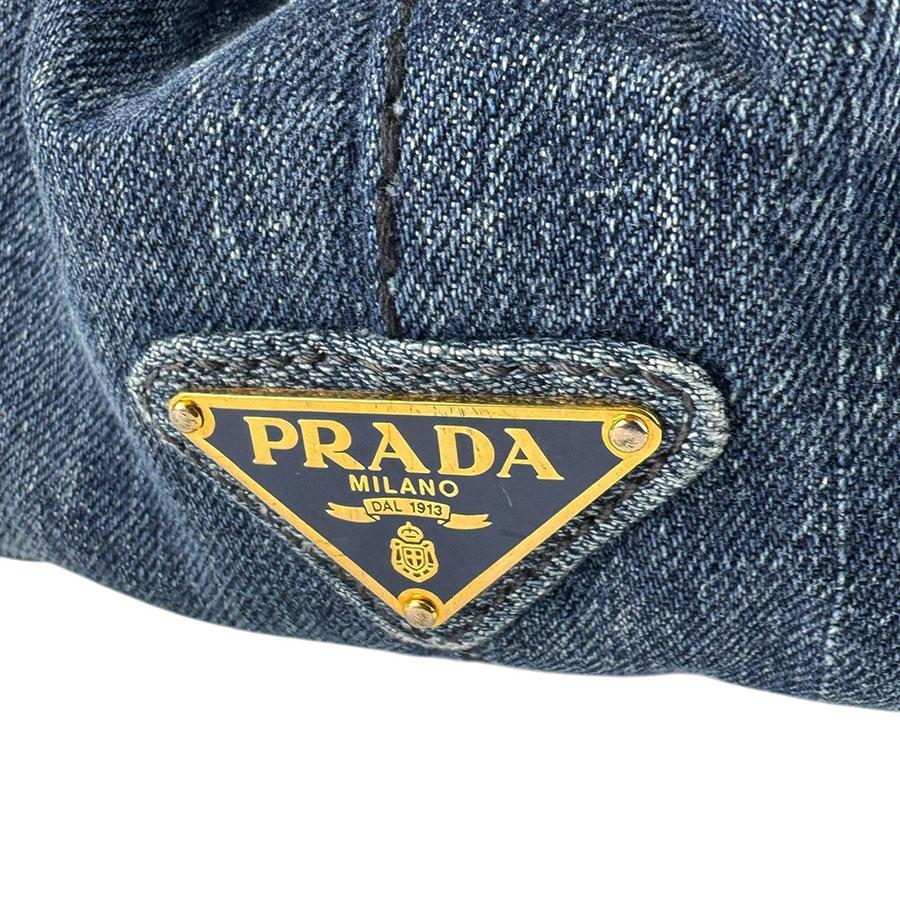 PRADA（プラダ） ハンドバッグ カナパ デニム インディゴブルー