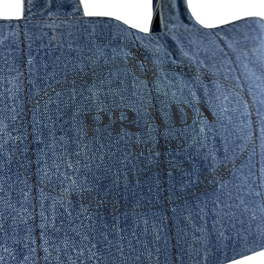 PRADA（プラダ） ハンドバッグ カナパ デニム インディゴブルー