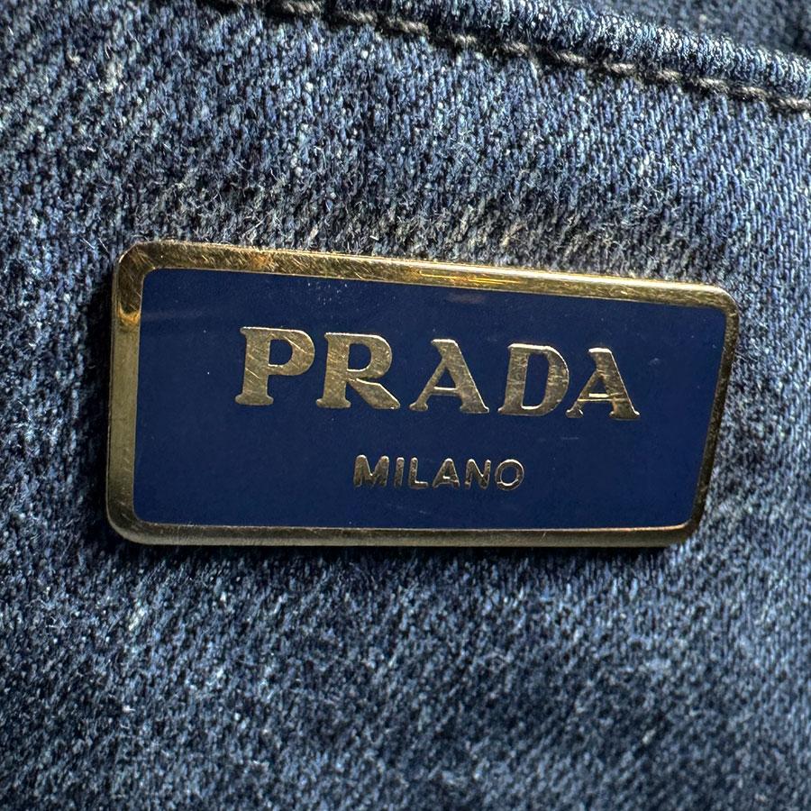 PRADA（プラダ） ハンドバッグ カナパ デニム インディゴブルー