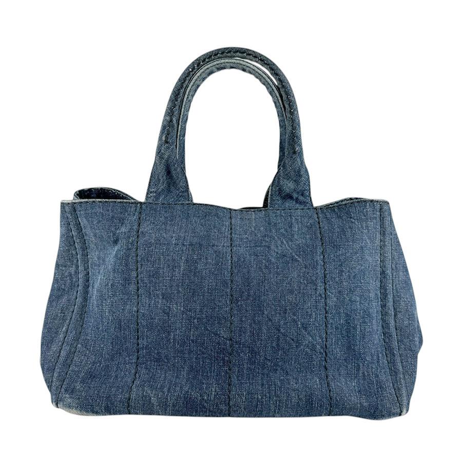 PRADA（プラダ） ハンドバッグ カナパ デニム インディゴブルー