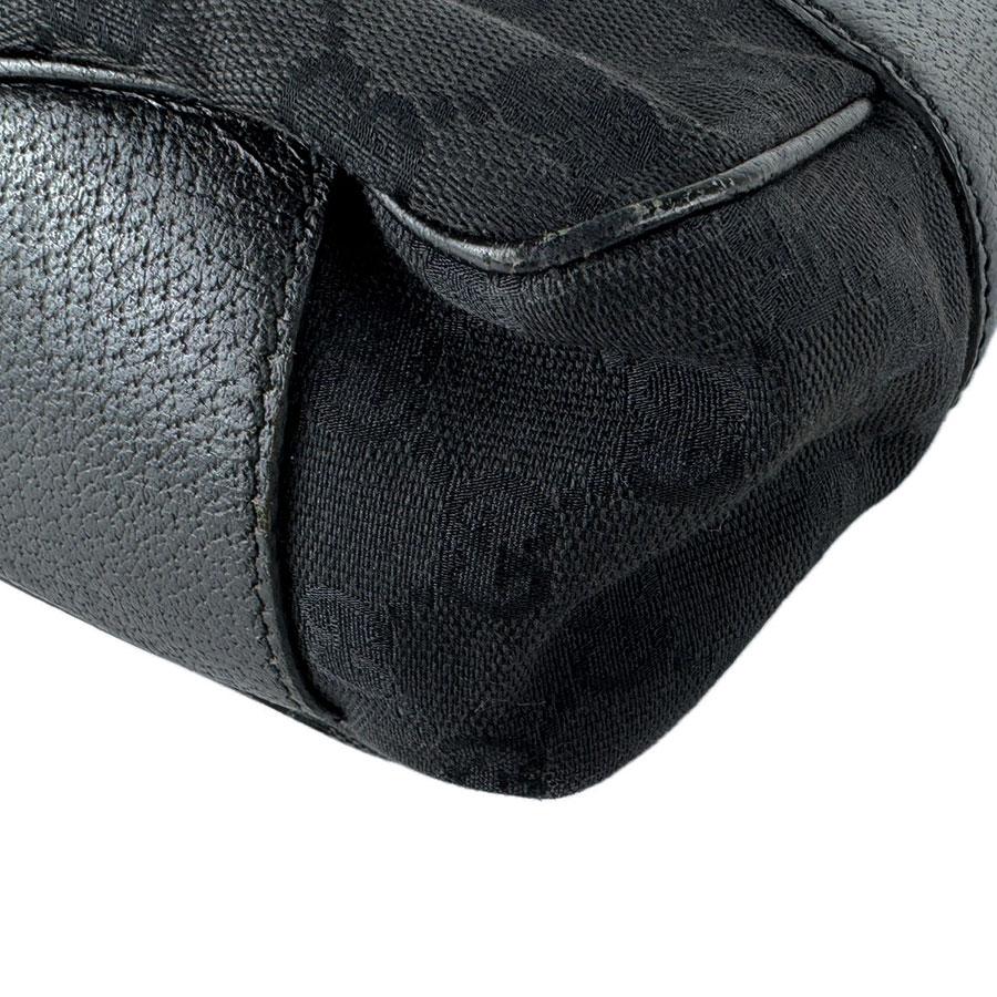 GUCCI（グッチ） ショルダーバッグ GGキャンバス/レザー ブラック