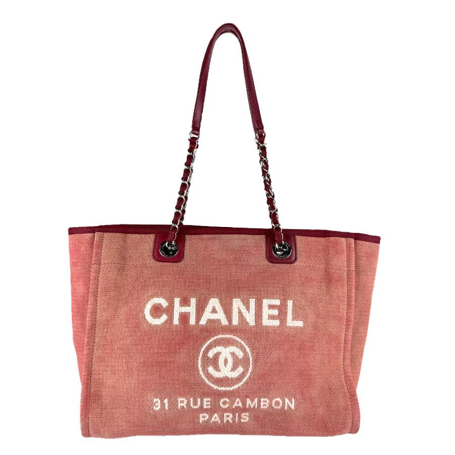 シャネル ドーヴィル MM ショルダーバッグ CHANEL（シャネル） ショルダーバッグ ドーヴィルMM キャンバス/レザー