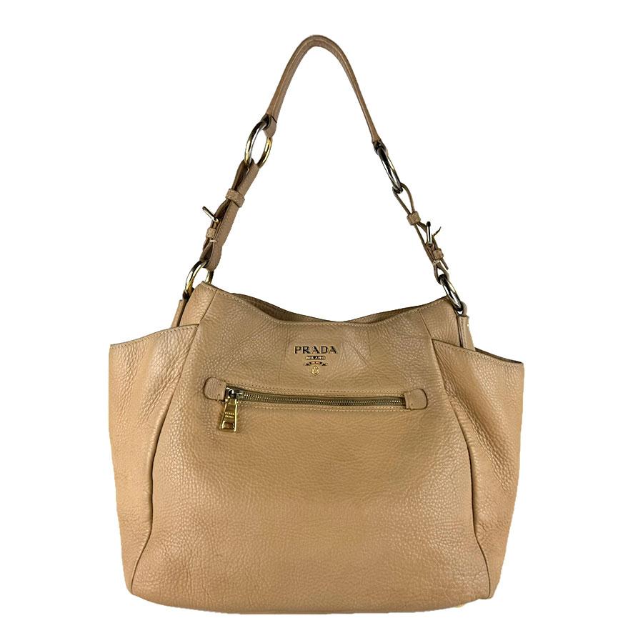 プラダ PRADA ショルダーバッグ レザー ベージュ レディース 送料無料【中古】 z9283 PRADA（プラダ） ショルダーバッグ レザー ベージュ : ブランド