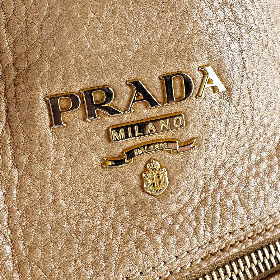 PRADA（プラダ） ショルダーバッグ レザー ベージュ : ブランド