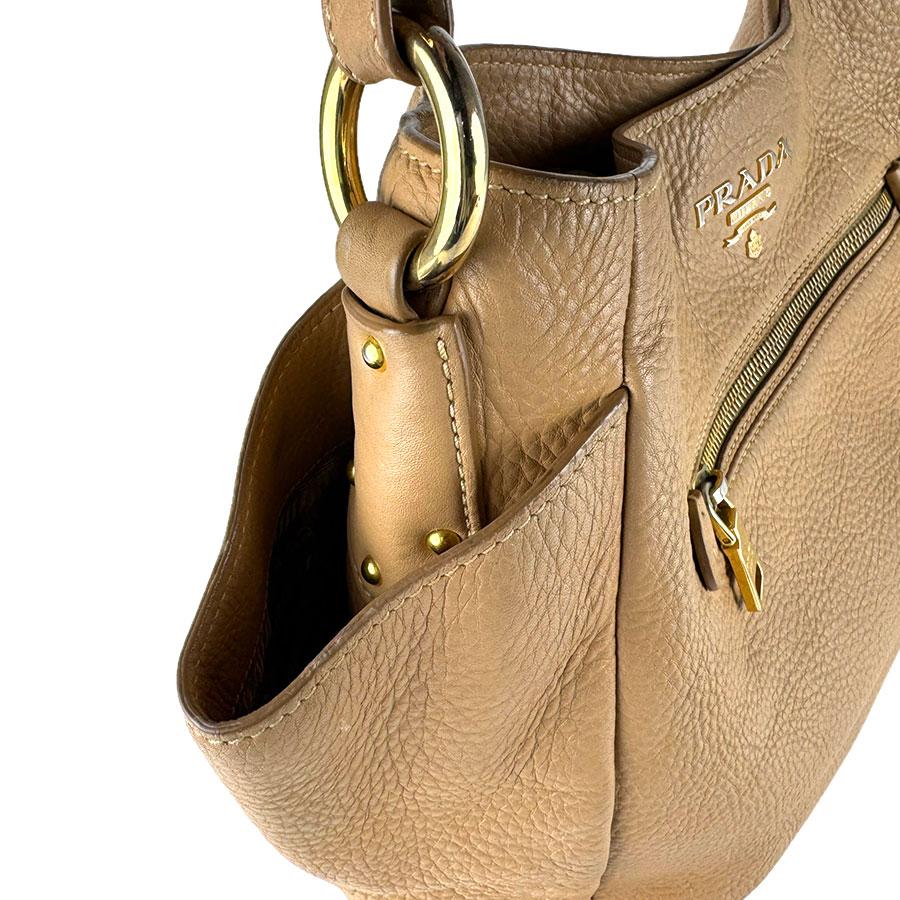プラダ PRADA ショルダーバッグ レザー ベージュ レディース 送料無料【中古】 z9283 PRADA（プラダ） ショルダーバッグ レザー ベージュ : ブランド