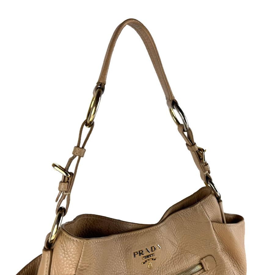 プラダ PRADA ショルダーバッグ レザー ベージュ レディース 送料無料【中古】 z9283 PRADA（プラダ） ショルダーバッグ レザー ベージュ : ブランド