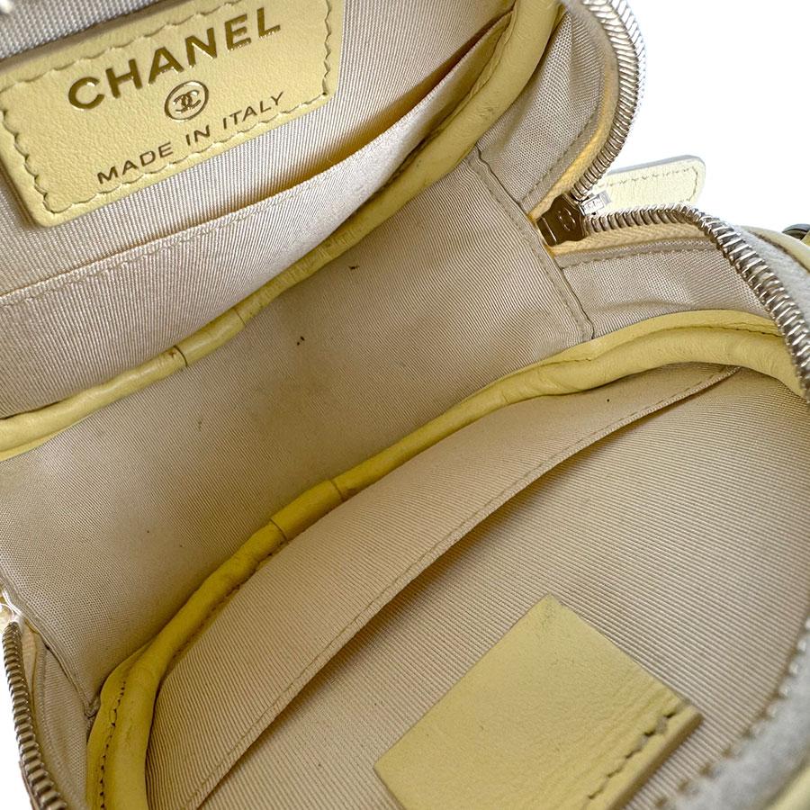 シャネル CHANEL ショルダーバッグ スパンコール/レザー イエロー レディース 送料無料【中古】 z9288 CHANEL - シャネル CHANEL ショルダーバッグ スパンコール/レザー