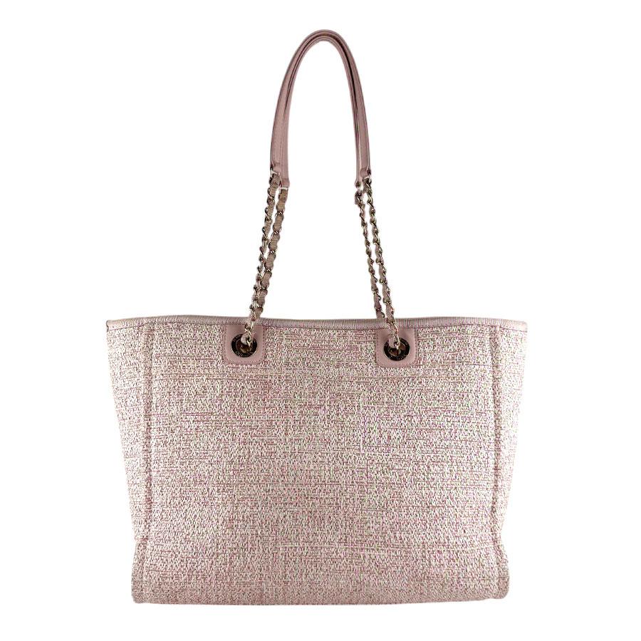 CHANEL（シャネル） ショルダーバッグ ドーヴィルMM ツイード ピンク