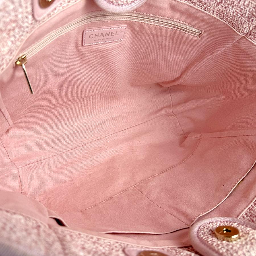 CHANEL（シャネル） ショルダーバッグ ドーヴィルMM ツイード ピンク
