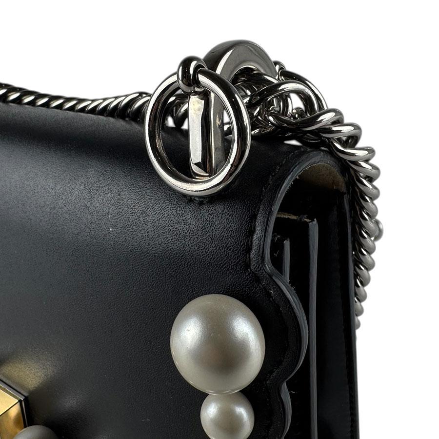 フェンディ FENDI ショルダーバッグ キャナイ ミニ レザー/メタル ブラック レディース 8M0381 A0ZR 送料無料【中古】 z9310 FENDI（フェンディ） ショルダーバッグ キャナイ ミニ レザー/メタル