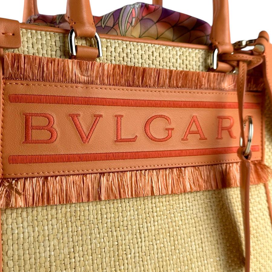 BVLGARI（ブルガリ） ハンドバッグ ショルダーバッグ RESORT ラフィア