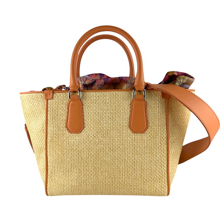 BVLGARI（ブルガリ） ハンドバッグ ショルダーバッグ RESORT ラフィア
