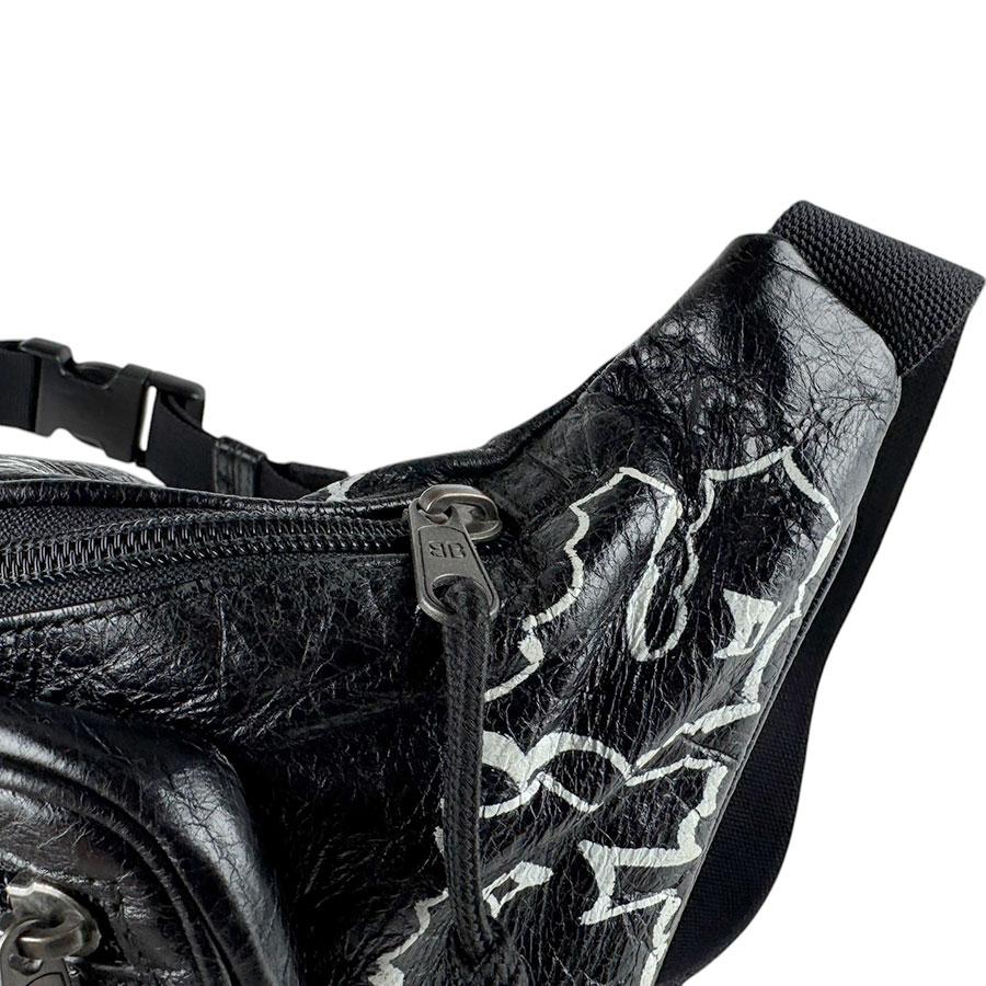 Balenciaga ボディバッグ ブラック 最終値下げ BALENCIAGA（バレンシアガ） ボディバッグ ウエストバッグ レザー