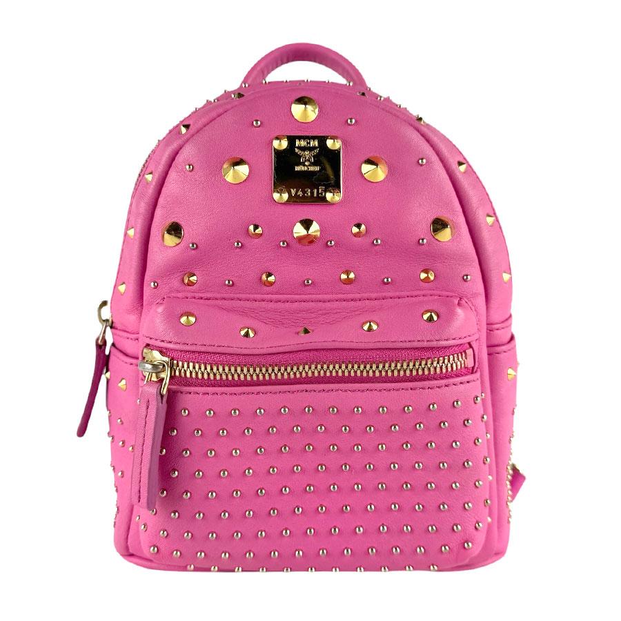 MCM ミニリュック希少カラーピンクゴールド