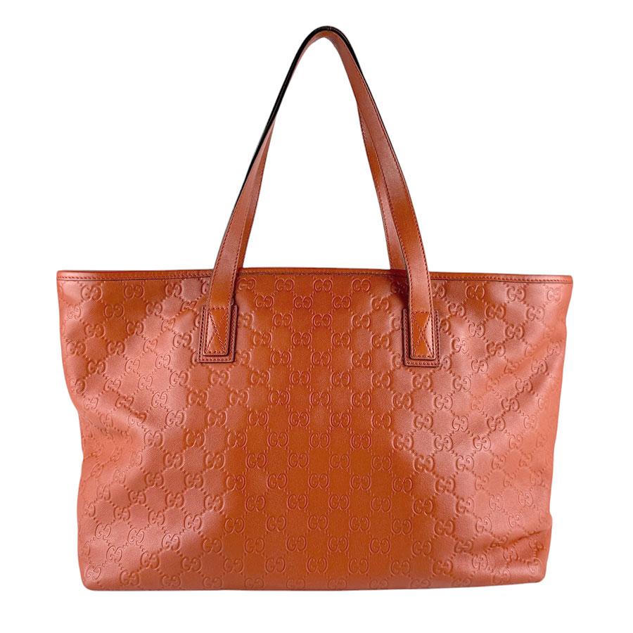 GUCCI レザーバッグ GUCCI（グッチ） ハンドバッグ レザー オレンジ : ブランドバリュー