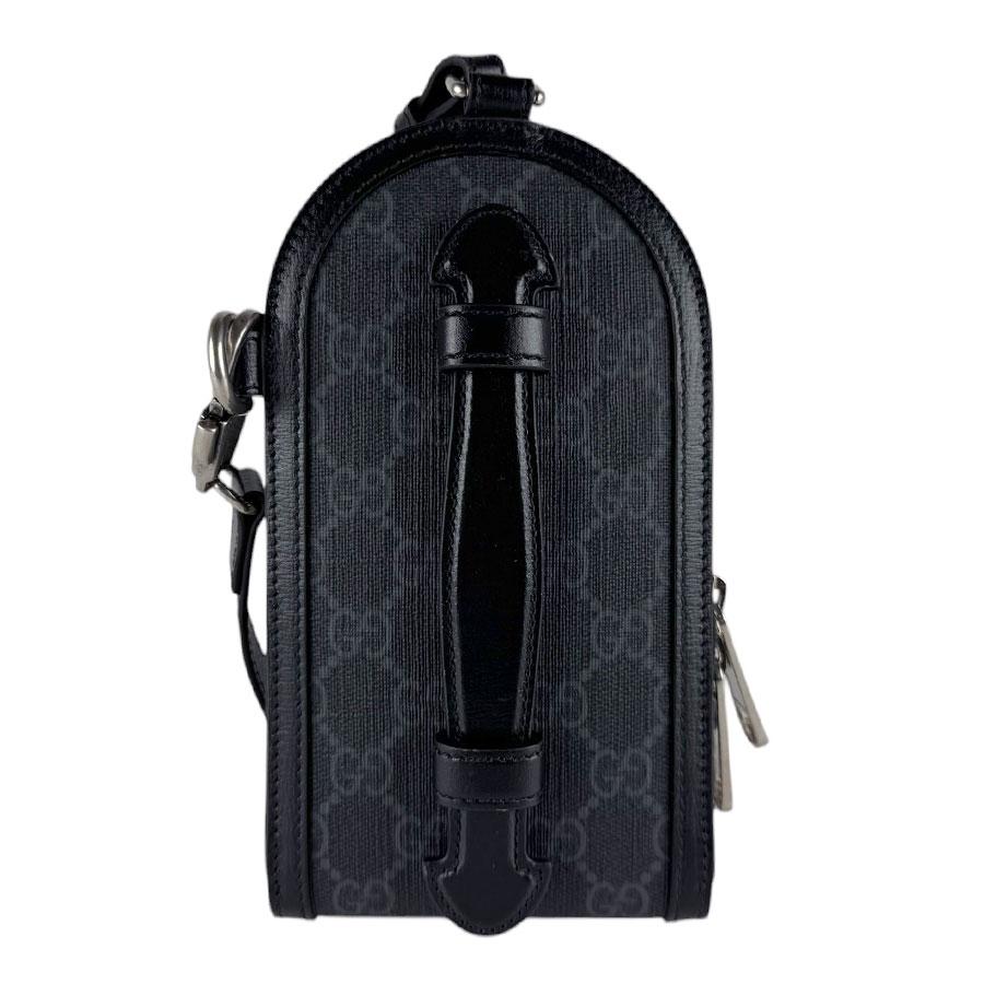 グッチ GUCCI ショルダーバッグ フォンホルダー フォンポーチ GGスプリームキャンバス ブラック ユニセックス 724352 送料無料【中古】 z9399 GUCCI（グッチ） ショルダーバッグ フォンホルダー フォンポーチ GG