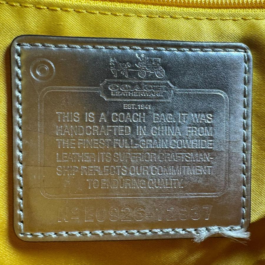 や*ん様 【COACH】本革 シボ オールレザー ショルダーバッグ ボディバッグ COACH（コーチ） ハンドバッグ ショルダーバッグ レザー グレー