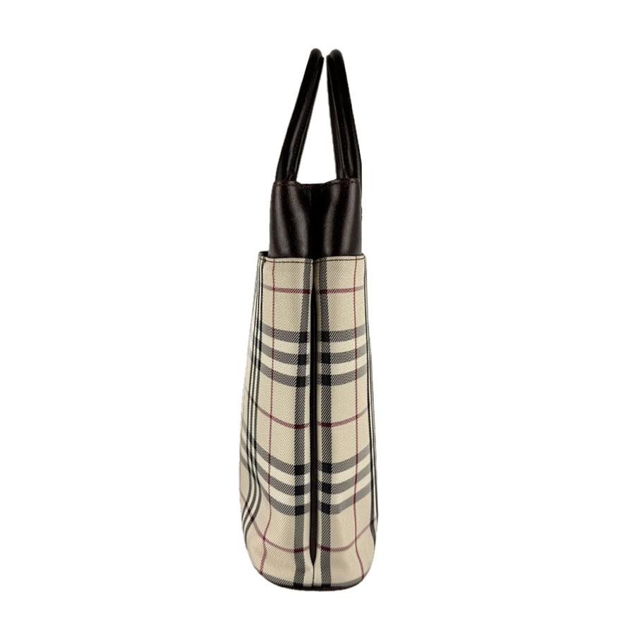 BURBERRY（バーバリー） ハンドバッグ キャンバス/レザー ベージュ