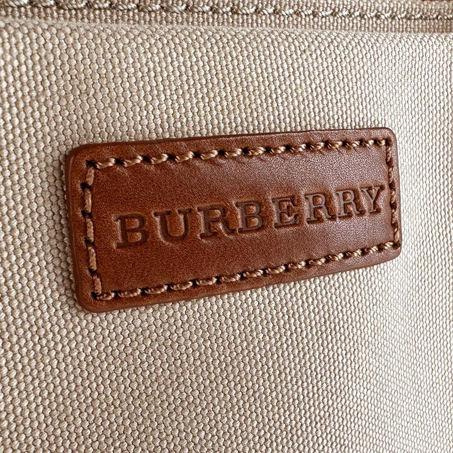 BURBERRY（バーバリー） ハンドバッグ キャンバス/レザー ブラウン
