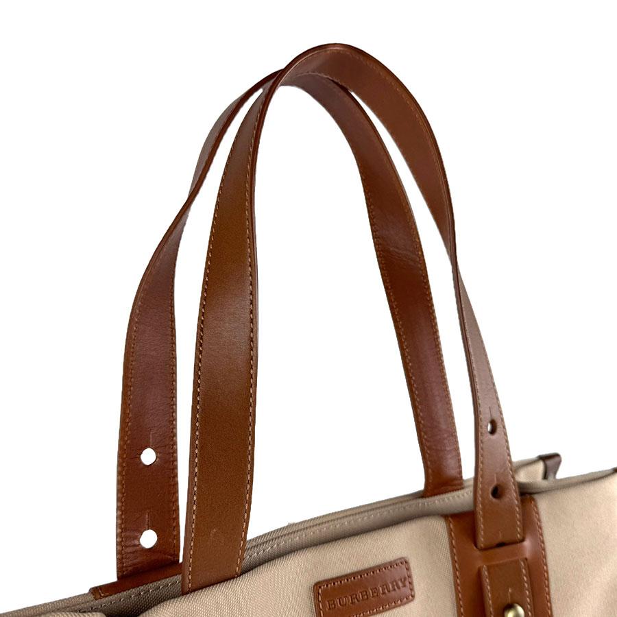 BURBERRY（バーバリー） ハンドバッグ キャンバス/レザー ブラウン