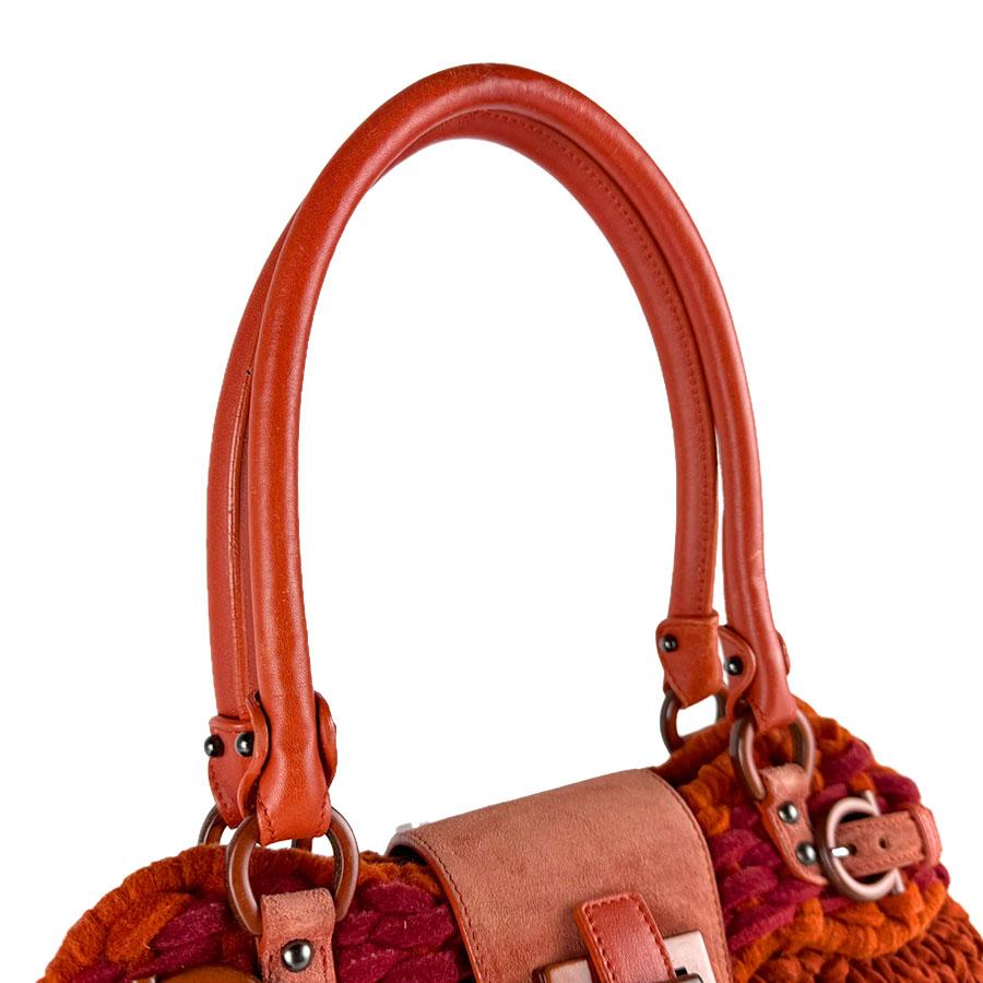 Salvatore Ferragamo ハンドバッグ　美品/希少カラー サルヴァトーレフェラガモ Salvatore Ferragamo ハンドバッグ フェルト